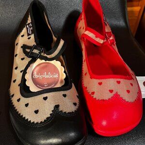 Chocolaticas® HAVANA HEART Women's Mary Jane Flat